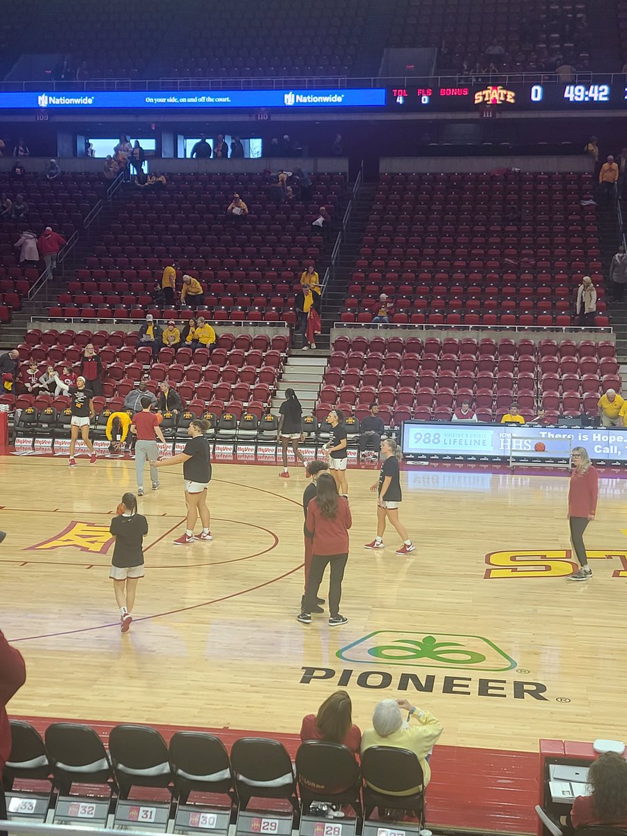 Getting ready for my last @CycloneWBB of the season before open heart surgery Tuesday. No pressure, ladies! #HeartoftheNation #CyclONENation