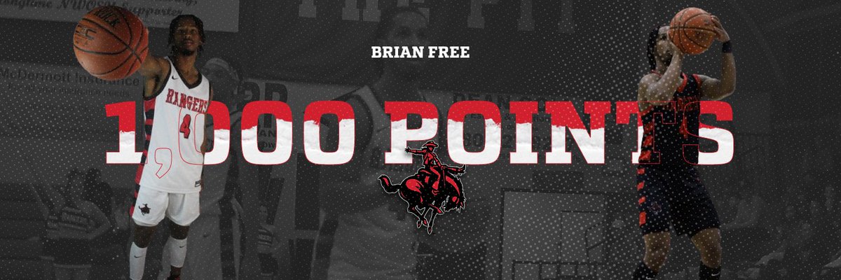 Congratulations to Brian Free for scoring 1,000 points in his Northwestern Rangers career!!! #RRR
