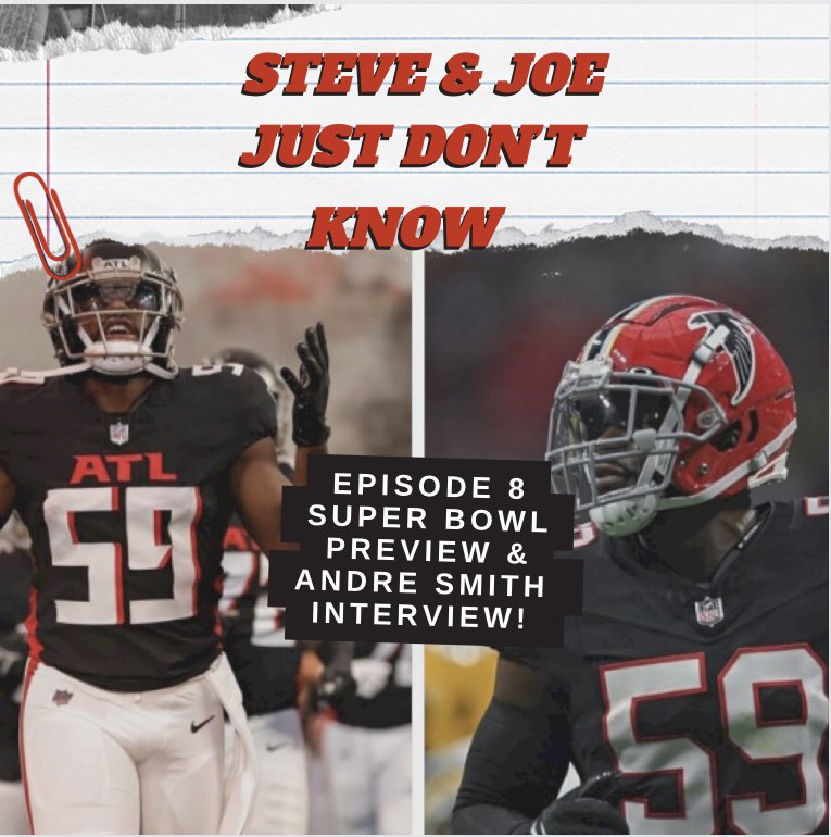 Steven Macri (@stevenmacri) on Twitter photo Excited about Episode 8 of my sports podcast! Main talking points:
-Super Bowl preview
-<a href="/AndreSmith_9/">Andre Smith Jr.</a> of the <a href="/AtlantaFalcons/">Atlanta Falcons</a> interview
-NBA trade deadline
Check it out!
Spotify: open.spotify.com/episode/34gYcs…
Apple: podcasts.apple.com/us/podcast/sup…
<a href="/Day1SportsEnt/">Day 1 Sports & Entertainment</a> Excited about Episode 8 of my sports podcast! Main talking points:
-Super Bowl preview
-<a href="/AndreSmith_9/">Andre Smith Jr.</a> of the <a href="/AtlantaFalcons/">Atlanta Falcons</a> interview
-NBA trade deadline
Check it out!
Spotify: open.spotify.com/episode/34gYcs…
Apple: podcasts.apple.com/us/podcast/sup…
<a href="/Day1SportsEnt/">Day 1 Sports & Entertainment</a>