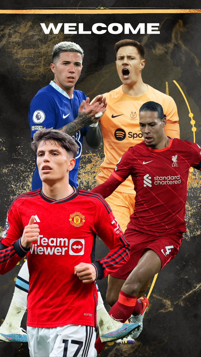 I'm happy to announce 4 new signings
GK <a href="/FCB_A82/">Adam💙❤️</a> 
Lw/rw <a href="/mufcbestjunior3/">Junior</a> 
Cb @CFCxEnzo 
Cb <a href="/lfcbreezyy_/">Lfcbreezyy🤍</a> 
Credit to Bern for edit