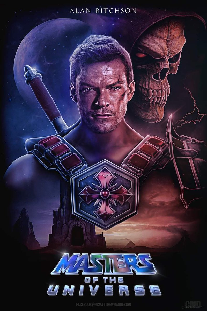 Seen a lot of stuff floating around saying Alan Ritchson should be Batman, but I reckon he'd be a far better He-Man. Anyways, Here's a little concept poster for one :) #HeMan #MastersOfTheUniverse #AlanRitchson #Reacher #Concept #FanArt @AlanRitchson