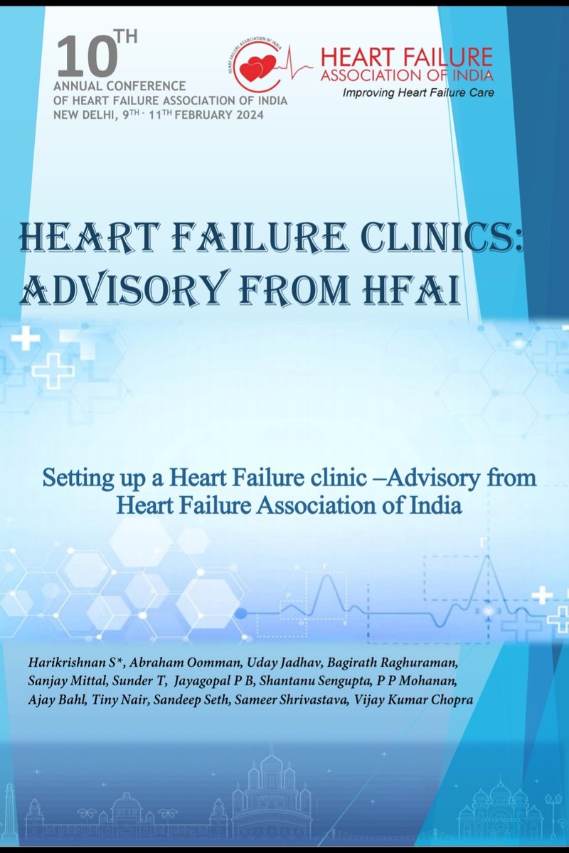 An advisory from HFAI on setting up HF Clinics, was released at the inaugural session of HFAI 2024, New Delhi