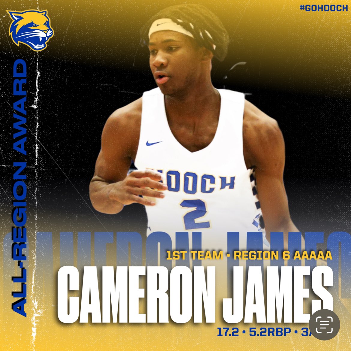Congrats to @camjames_34 for 1st team all-region honors. The accolades continue to pile up😤