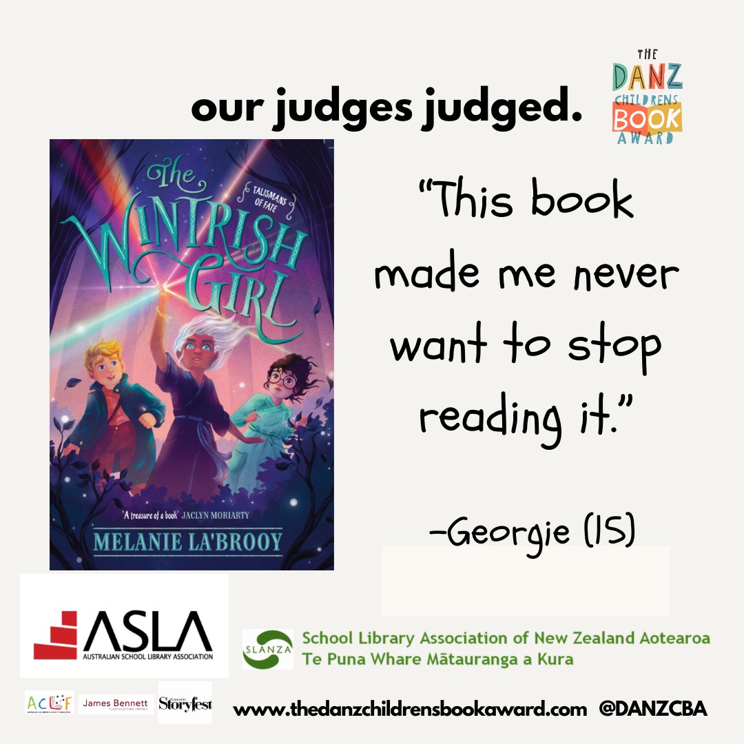 2024 LONGLIST SPOTLIGHT!

The Wintrish Girl
By Melanie La’Brooy
Published by UQP

"This book made me never want to stop reading it." -Georgie (15)
#DANZCBA #BookTwitter