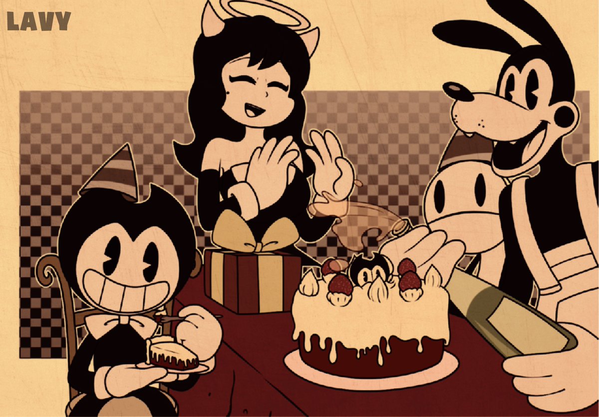 Lavy_0307's tweet image. With about 4 minutes to go before the end of this celebration I had a small chance

but hey ¡¡HAPPY 7TH ANNIVERSARY BENDY!!

#BENDY #BendyTHECAGE #Bendyversary #Bendy_and_the_ink_machine #BENDYMOVIE #BendyRunner #BATIM #BATDR #BATDS #AliceAngel @Bendy @themeatly @bendy_genocide
