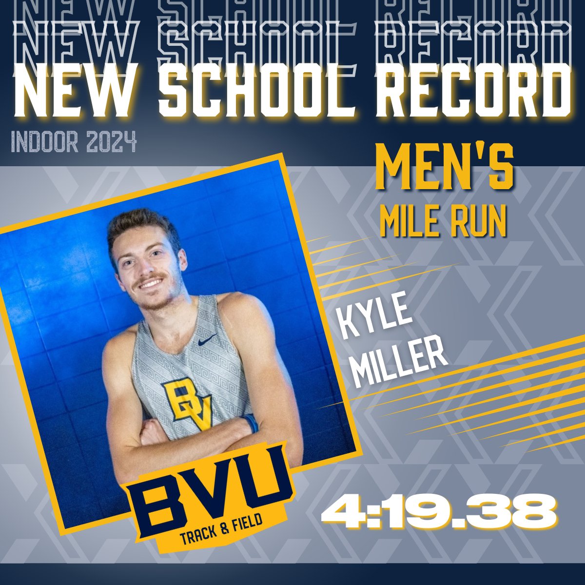 Congratulations!!! Kyle Miller adds another school record to his collection! We are incredibly proud of you and your accomplishment! #BeaverNation #SchoolRecord 

<a href="/BVUAthletics/">Beaver Athletics</a>