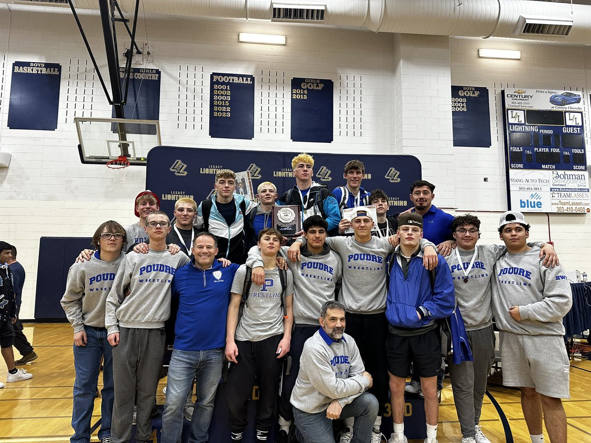 Congratulations to Poudre wrestling for qualifying 11, that’s right 11 wrestlers for state and for being regional runner ups!!💙