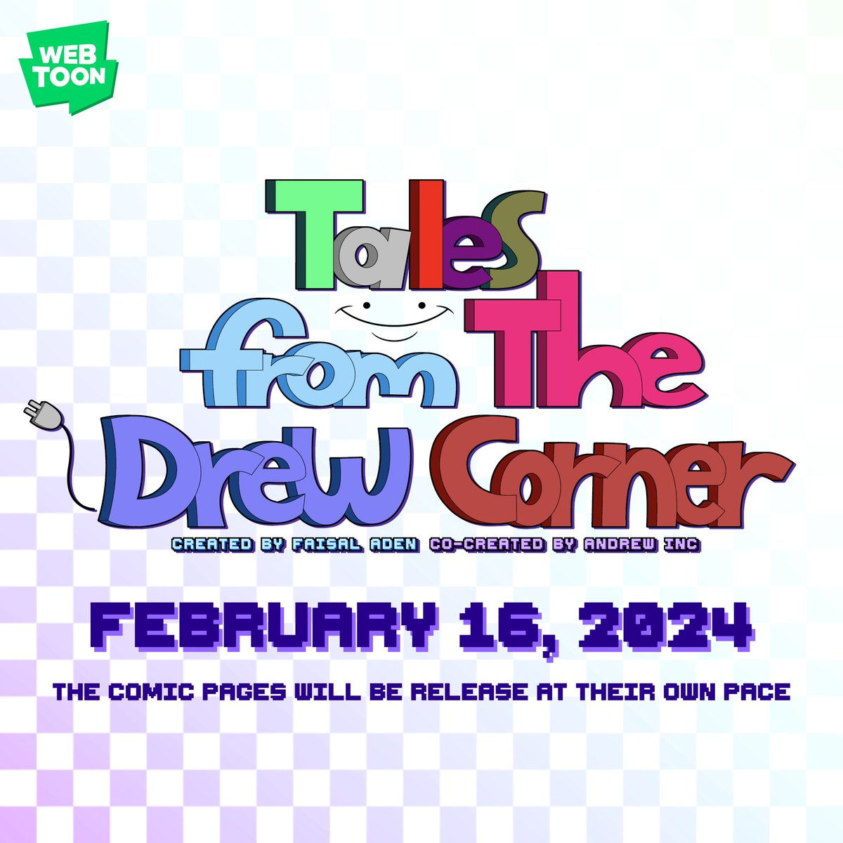 FaisalAdenOTM's tweet photo. Time to get the snacks! The release date is near!
Tales from the Drew Corner starts February 16, 2024!
#talesfromthedrewcorner #tftdc #drewcorner #faisaladenotm #faisaladenonthemove #andrewinc #webtoon https://t.co/uAd5gkw2lx