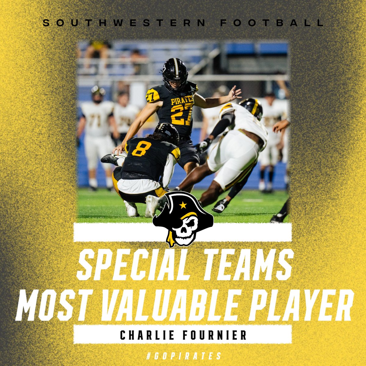 The 2023 Special Teams MVP goes to Charlie Fournier 🏴‍☠️