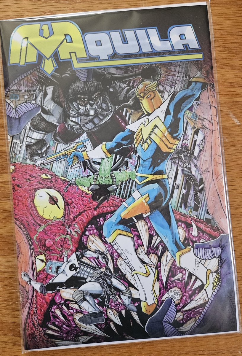 Oh man!! Got my copy of <a href="/ComicsAardvark/">Aardvark | creator of AQUILA!</a> 's #indiecomics AQUILA!!! Nice job bro!