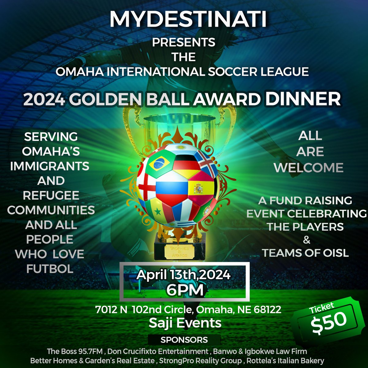 OmahaISL's tweet photo. The OISL is excited to welcome Kephern Fuller, the founder and president of The Joga Project all the way from Amsterdam with love, to bless us with an International presence.  We welcome you to celebrate the 10th year of the OISL with solid partners like Joga and future partners. https://t.co/Xr7fHCpfbD