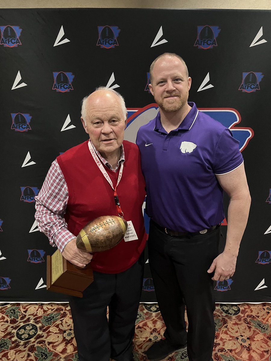 borosvskis's tweet photo. What a huge honor to be present to see @ScooterRegister receive his lifetime achievement award in coaching at the @ArFCAArkansas clinic this weekend. Coach Register played a huge role in me becoming a coach. Forever grateful! https://t.co/AiBoICEOXq