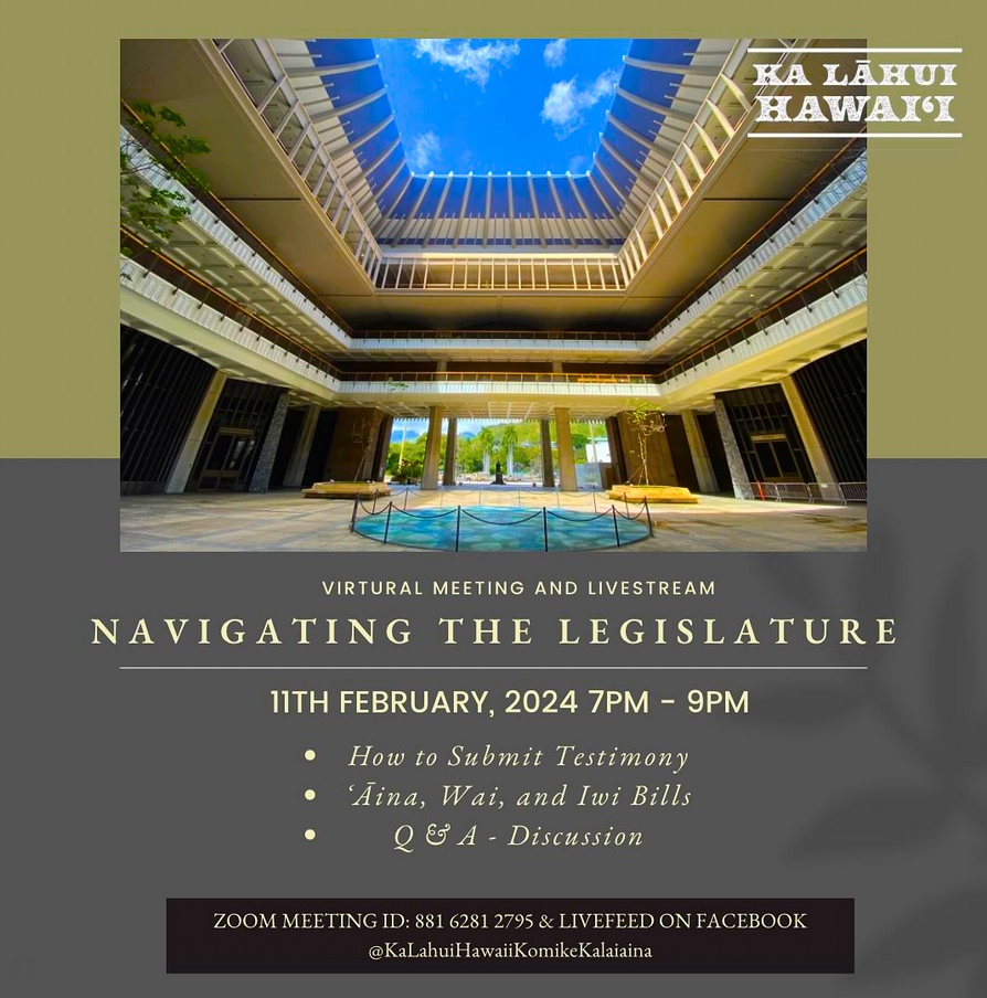 TOMORROW - LEARN HOW TO GET ACTION FROM POLITICIANS - 7 PM - 9 PM (HST) - FreeHawaii.Info

#KaLahuiHawaii #PoliticalAction #FreeHaawaii #HawaiianKingdom