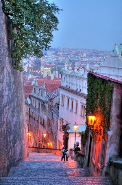 Steep Stairs, Prague, Czech Republic #SteepStairs #Prague #CzechRepublic madisonharvey.com