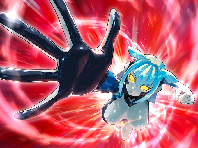 自分の新しいヘッダー用に変身シーンイラスト描きました
#巨大ヒロイン 