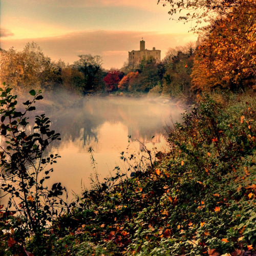 Castle in the Mist, Warkworth, England #CastleintheMist #Warkworth #England stacywarner.com