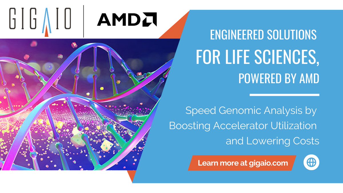 giga_io's tweet image. Want unparalleled performance and scalability for your #lifesciences workloads? Check out #GigaIO&apos;s #EngineeredSolution for Life Sciences, powered by @AMD. Explore the future of research: bit.ly/3ScD6Wn