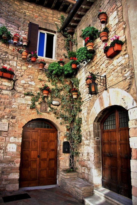 Ancient Entryway, Assisi, Italy #AncientEntryway #Assisi #Italy arnoldmclean.com