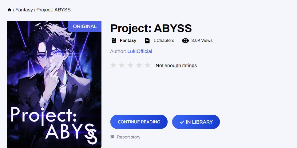 ProjectAbyss_'s tweet image. Project:ABYSS just reached 3K views in a span of few minutes. 10 minutes ago we were on 600 only. Hope you like it &amp;lt;3
#projectabyss #webnovel