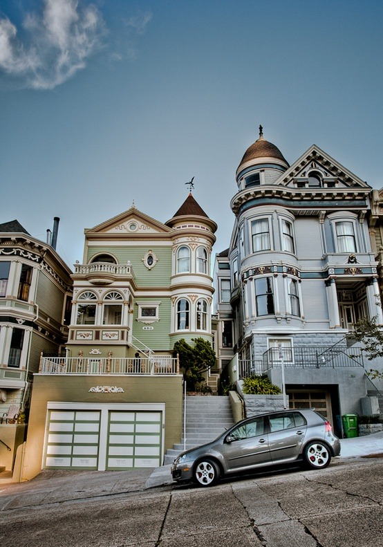 Victorian Homes, San Francisco, California #VictorianHomes #SanFrancisco #California ashleemoody.com