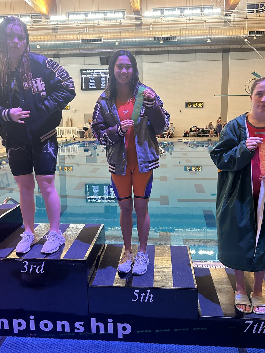 Congrats to Maddie Nguyen on her 5th place in the 200 Freestyle