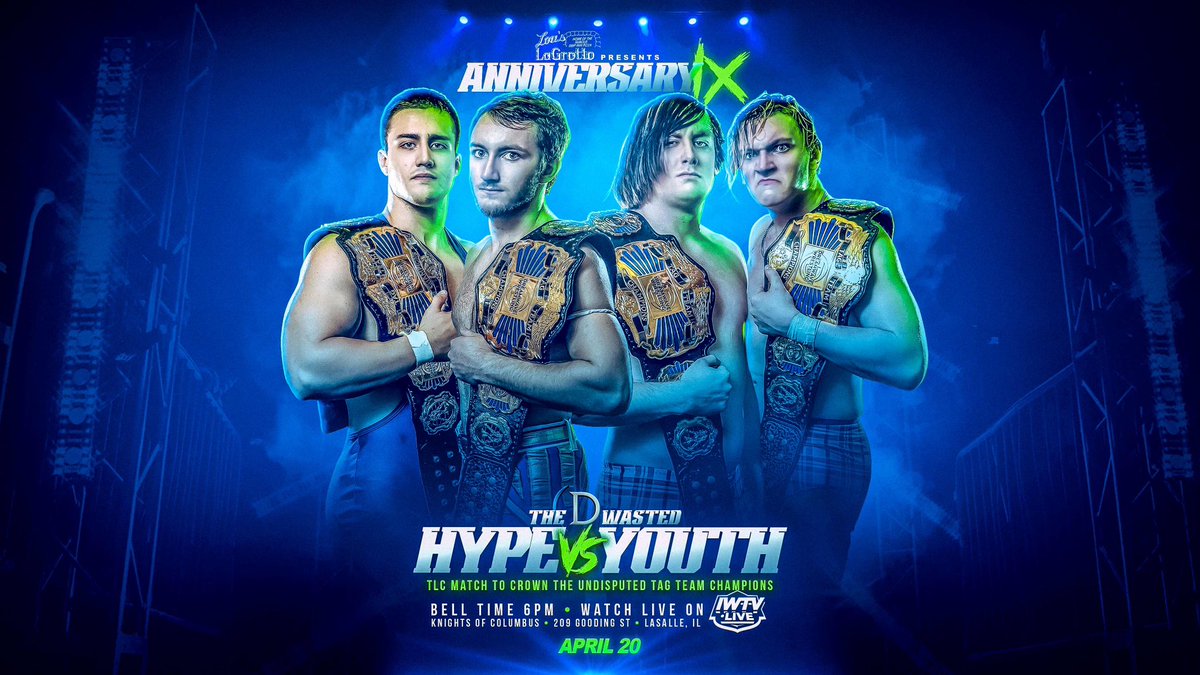 The Hype and Bobby Orlando d. Those Damn Coyotes AND they accept Wasted Youth’s challenge for Anniversary IX….but it’s a TLC match. 👀 #DWRun #DWAnny