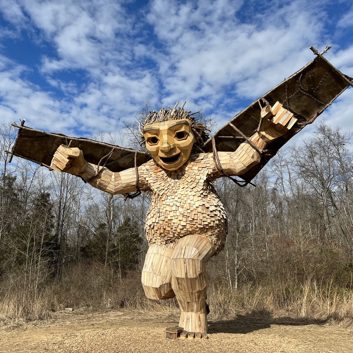 There's unexpected adventure around every corner of Ohio. Like gentle giants that roam southwest Ohio. Read all about them and plan a trip: ohio.org/aullwood-trolls 📍: Bibbi from 'The Troll That Hatched an Egg' at Aullwood Audubon in Dayton 📸: @ohiogirltravels