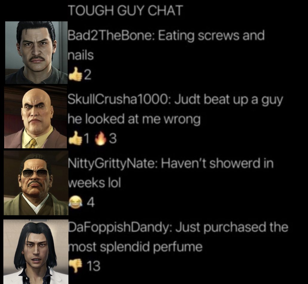 the tojo clan group chat while kiryu was in prison