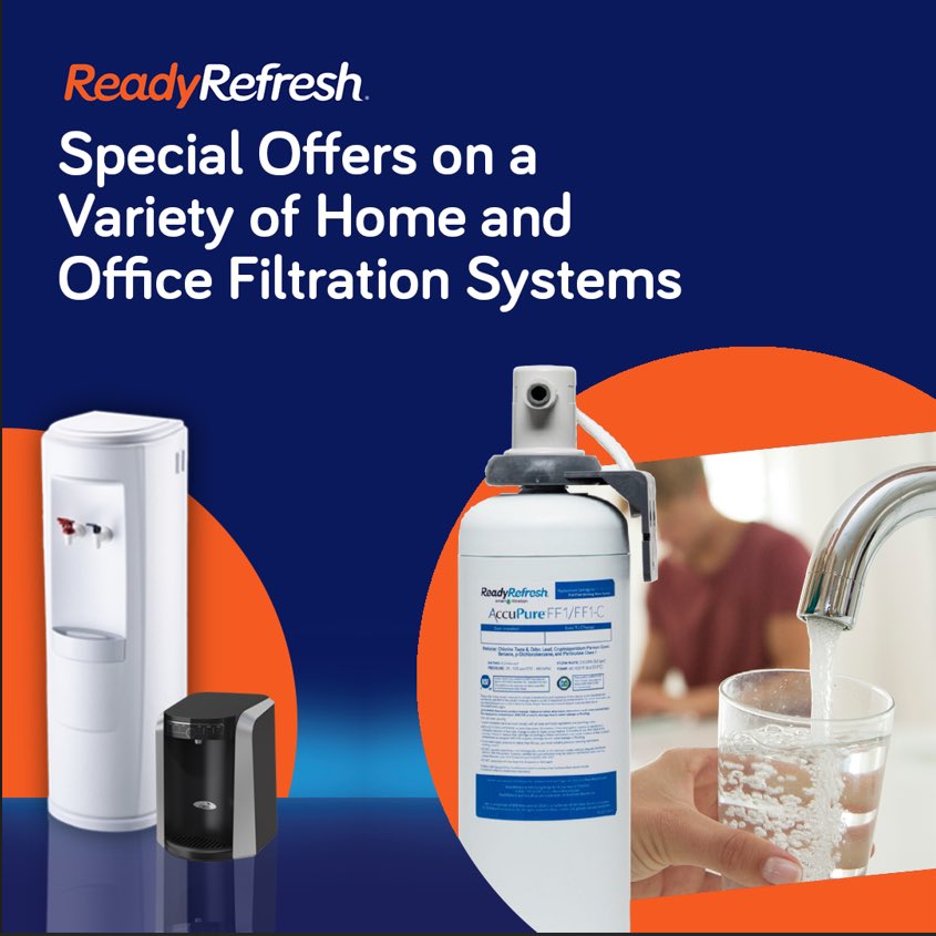 carmas530's tweet image. Worried about your tap water quality? My company offers a variety of water filtration solutions as low as $16/month! Explore our products at readyrefresh.com/FLTR and use code RSR10974035 at checkout. #employee #ReadyRefresh #HydrationElevated
