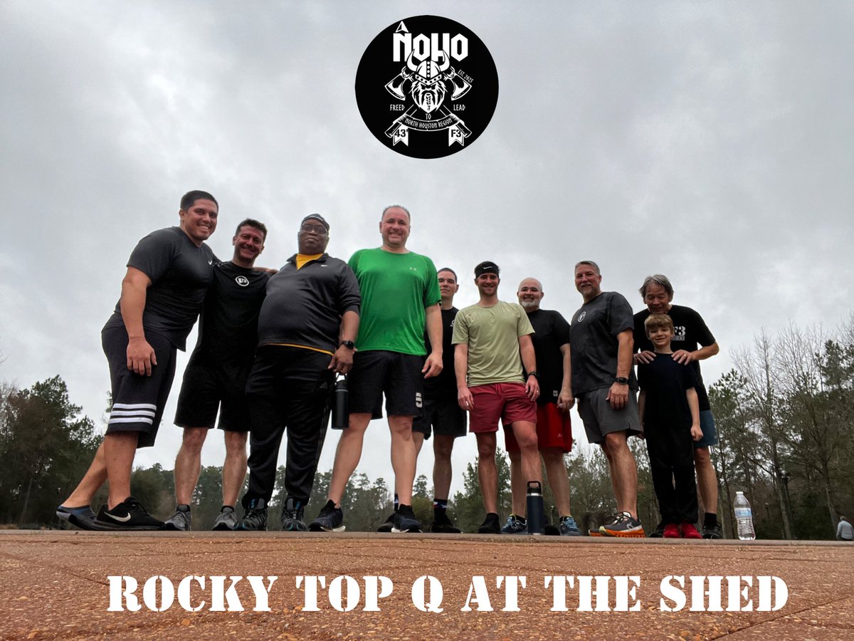 A burner delivered by Rocky top at the shed this morning. 11 HIMs beat the fart sack despite the rain. We to get after it 💪 

#f3NoHo #f3houston #f3nation