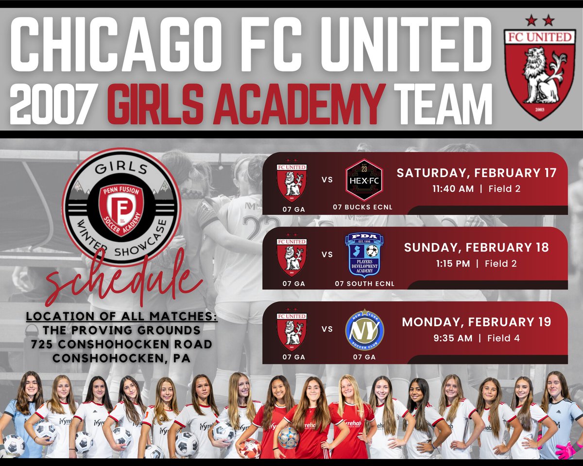 Chicago FC United 06/07 Girls Academy Team tweet media