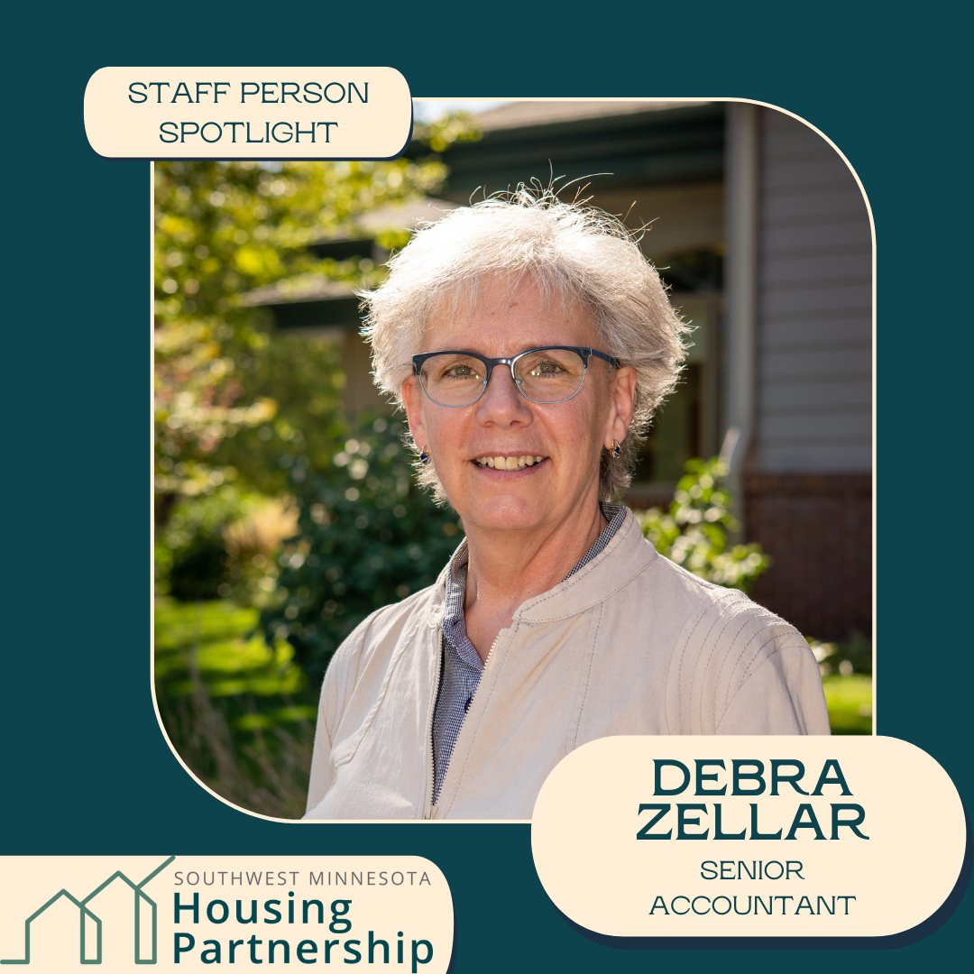 It's Spotlight Saturday!

Today we highlight Senior Accountant Debra Zellar of Eagle Lake. Find Debra's full spotlight on our Facebook page.

Want to join Debra and the rest of us at SWMHP? Check out our open staff and board positions on Indeed and our website.