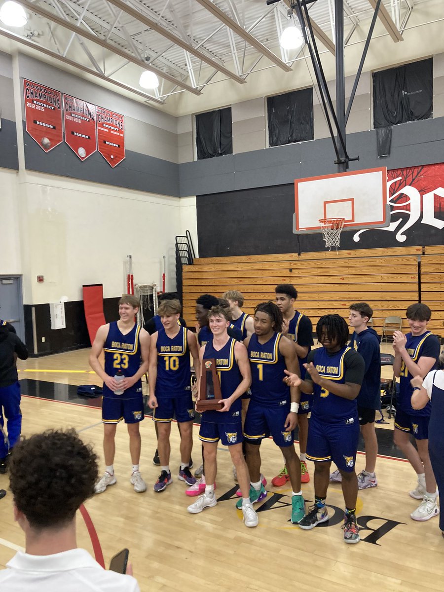 Bense_Mamba's tweet image. Boca Raton over Park Vista 47-39 for the 7A-District 13 Title.
Bobcats 1st district championship since 2013 and 2nd in school history 😼
#NextStopRegionals