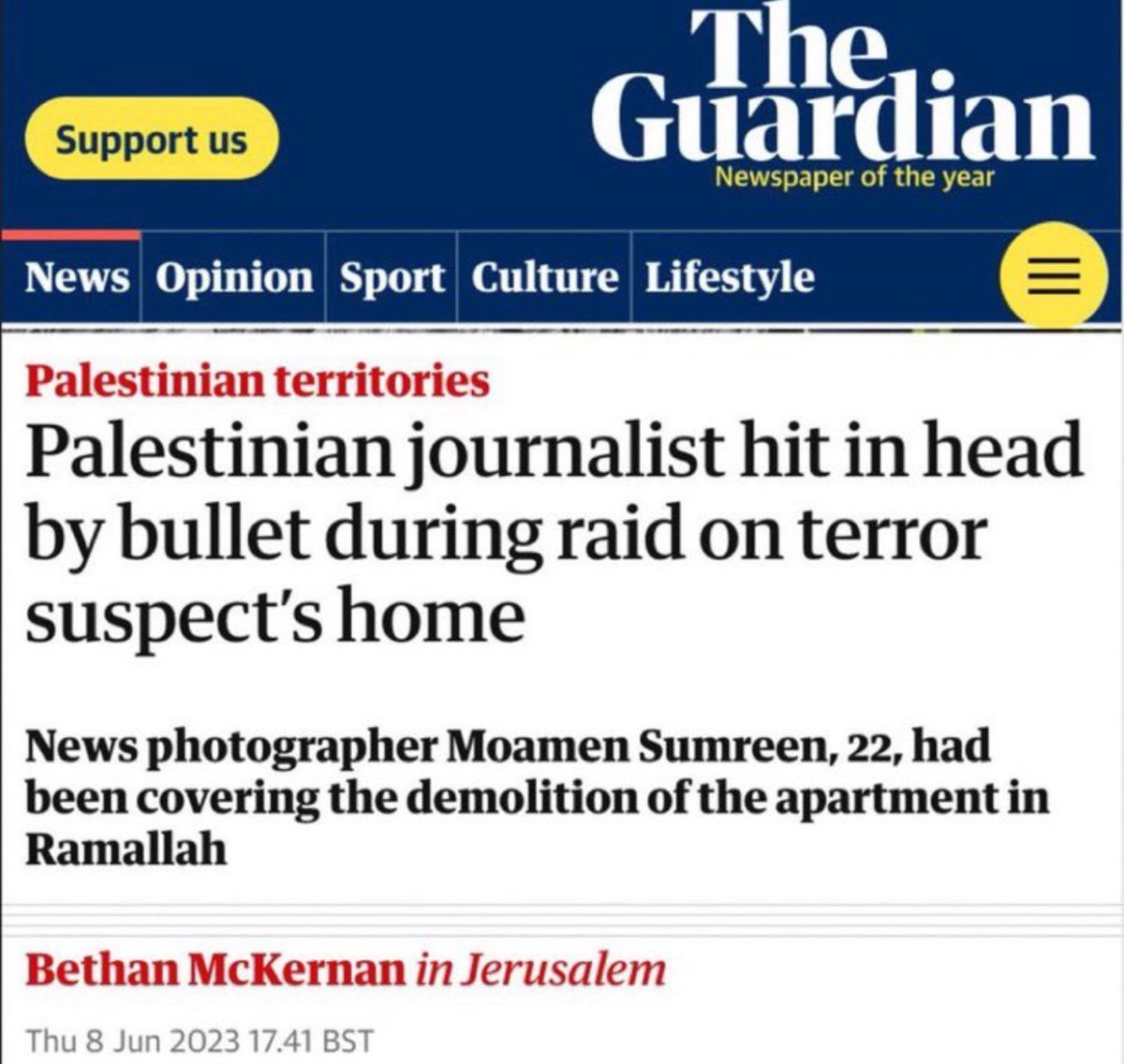 Kahlissee's tweet image. “HIT IN THE HEAD”

You mean

“SHOT”