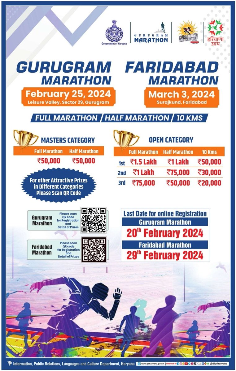 Event #GurugramMarathon
Date #February25
Location #LeisureValley
#Haryana