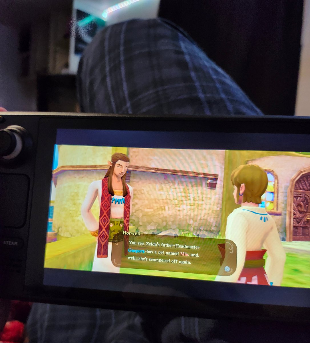 retrohandheld80's tweet image. Home sick but I have my steam deck and skyward sword HD. I love Zelda games, this is one I never actually played through.