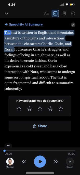 I feel as though I haven&rsquo;t truly made a complete chapter until it reads like this from the summary bot&hellip;