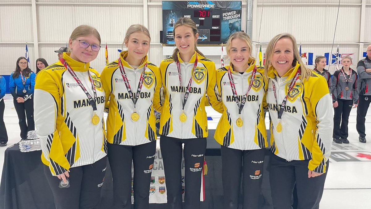 Congratulations Team Hayward for capturing the gold medal at the U-18 Canadian Curling Championships! 🥳🎉 

#U18CC24 #TeamManitoba #curling