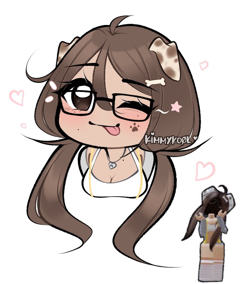Smol doodle of <a href="/sensaur/">senzie 🐰</a> ‘s avatar 🐶 #robloxart