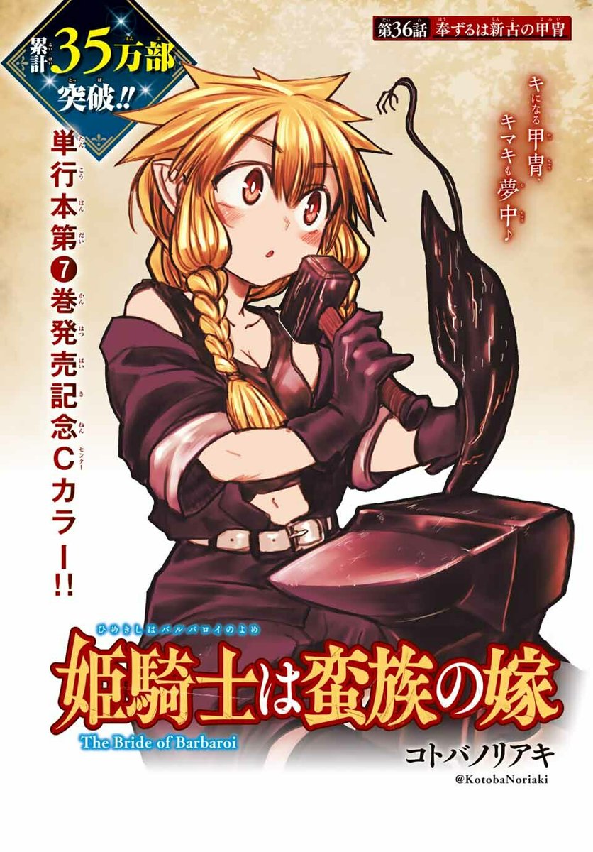 姫騎士は蛮族の嫁』最新7巻の発売を記念して、Cカラーで登場！ 🎁勉強