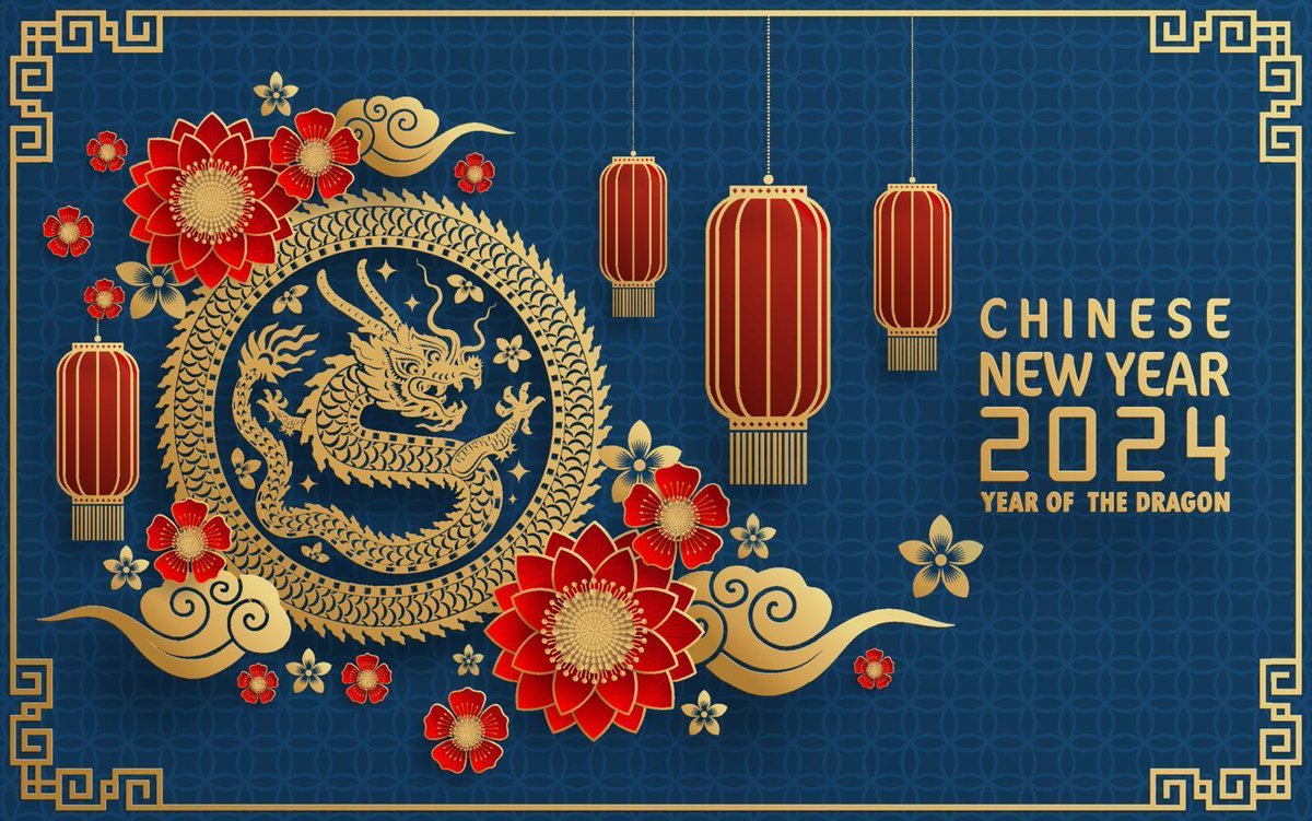 Chinese Happy New Year 2024 Year of the Dragon #HappyChineseNewYear #HappyNewYear2024