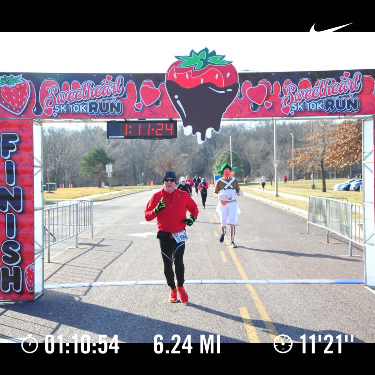 Not bad, first 10K in quite awhile.. Got a little nervous on the trail portion, sure didn’t want to go down again.. A bit chilly but nice.. 
2nd in Age Group. Official - 1:10:48.1
#cantstopwontstoprunning
#pushingtheclockback
#foryoudad
#foryoumom