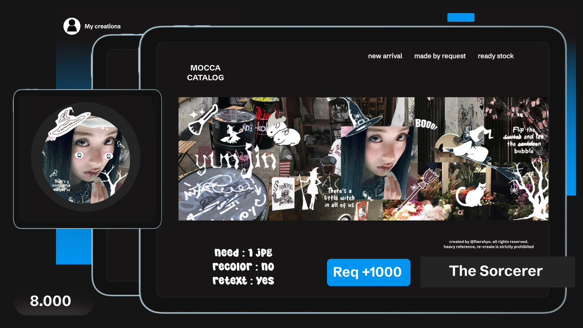 flwrshyo's tweet image. help rt pls? thank you💗

halo, aku mau “OPEN TITIP” buat katalog baruku The Sorcerer dengan harga 8OOO udah dapat ava jpng✨ Bisa langsung send form ke aku buat yang berminat untuk titip. Untuk rulesnya sama NITIP = WAJIB TAKE dan slot terbatas, met jjann oll💋 #zonauang