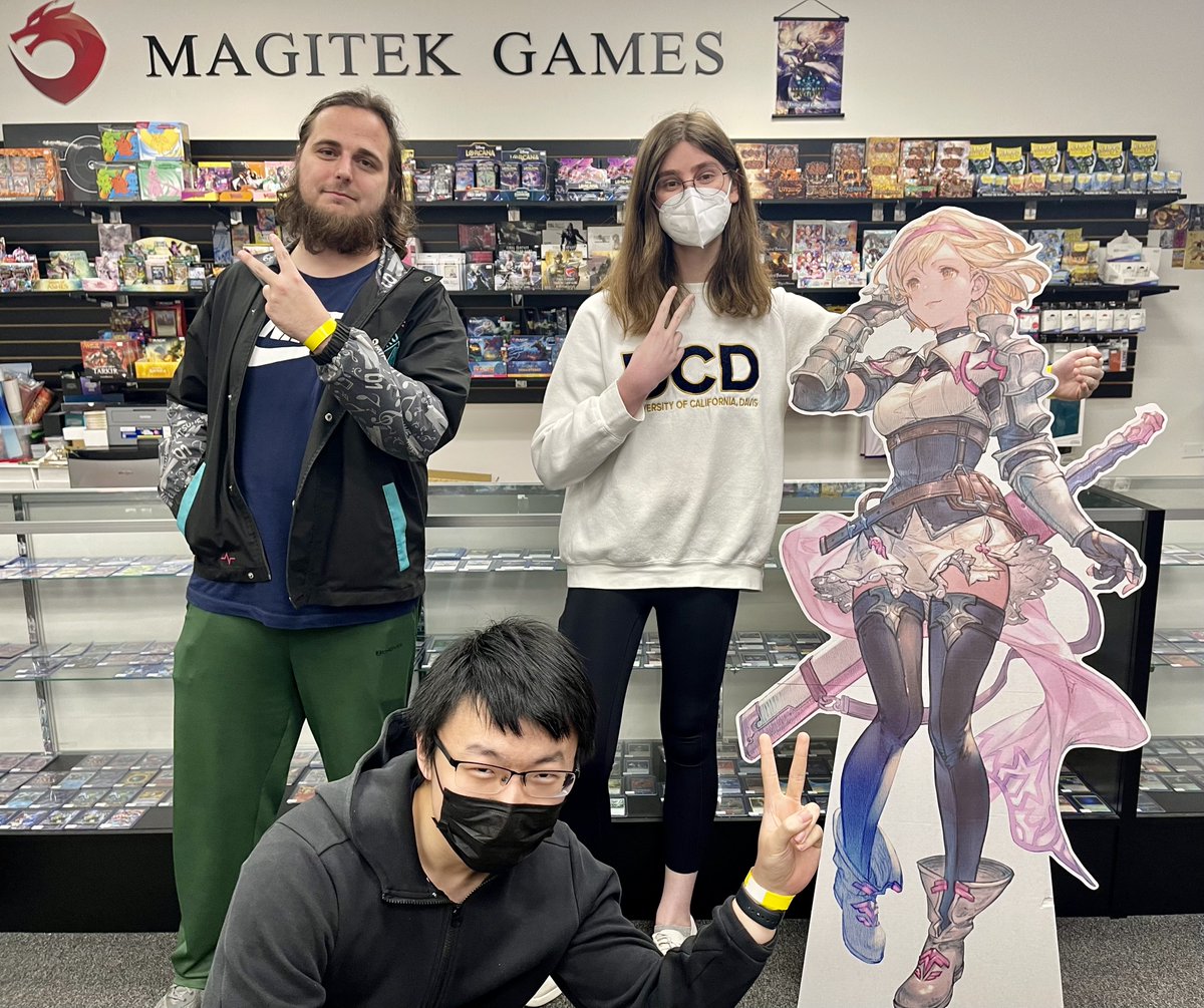 NorcalGBVS's tweet photo. Congratulations to our Granblue Fantasy Versus: Rising Beginner Bracket Top 4!

🥇@embr_gg (Zooey)
🥈@lilbigestjake (Anila)
🥉Torn (Belial) had to leave, so here's a life sized Djeeta
🏅Jiang (Grimnir) https://t.co/mbY0QjHwZW