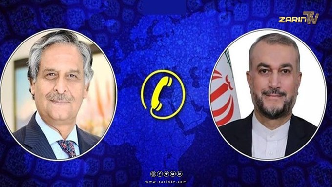 گفتگوی تلفنی وزرای امور خارجه پاکستان و ایران