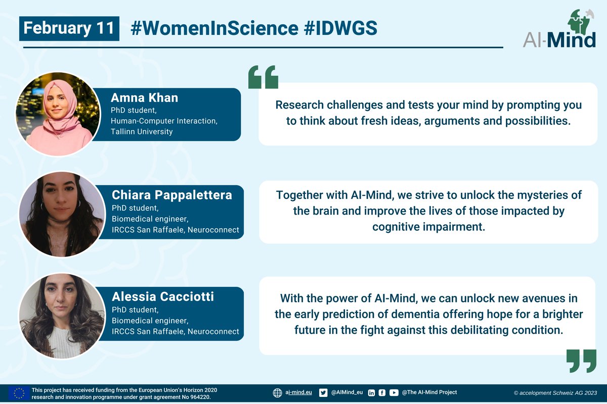 🙌 Today, on #February11, more than on other days, we celebrate the achievements of #WomenInScience and advocate for greater diversity and #equality! Kudos to all our researchers and leaders! 👩‍🔬Read inspiring stories from @AIMind_eu female researchers 👇 rb.gy/3sjha6