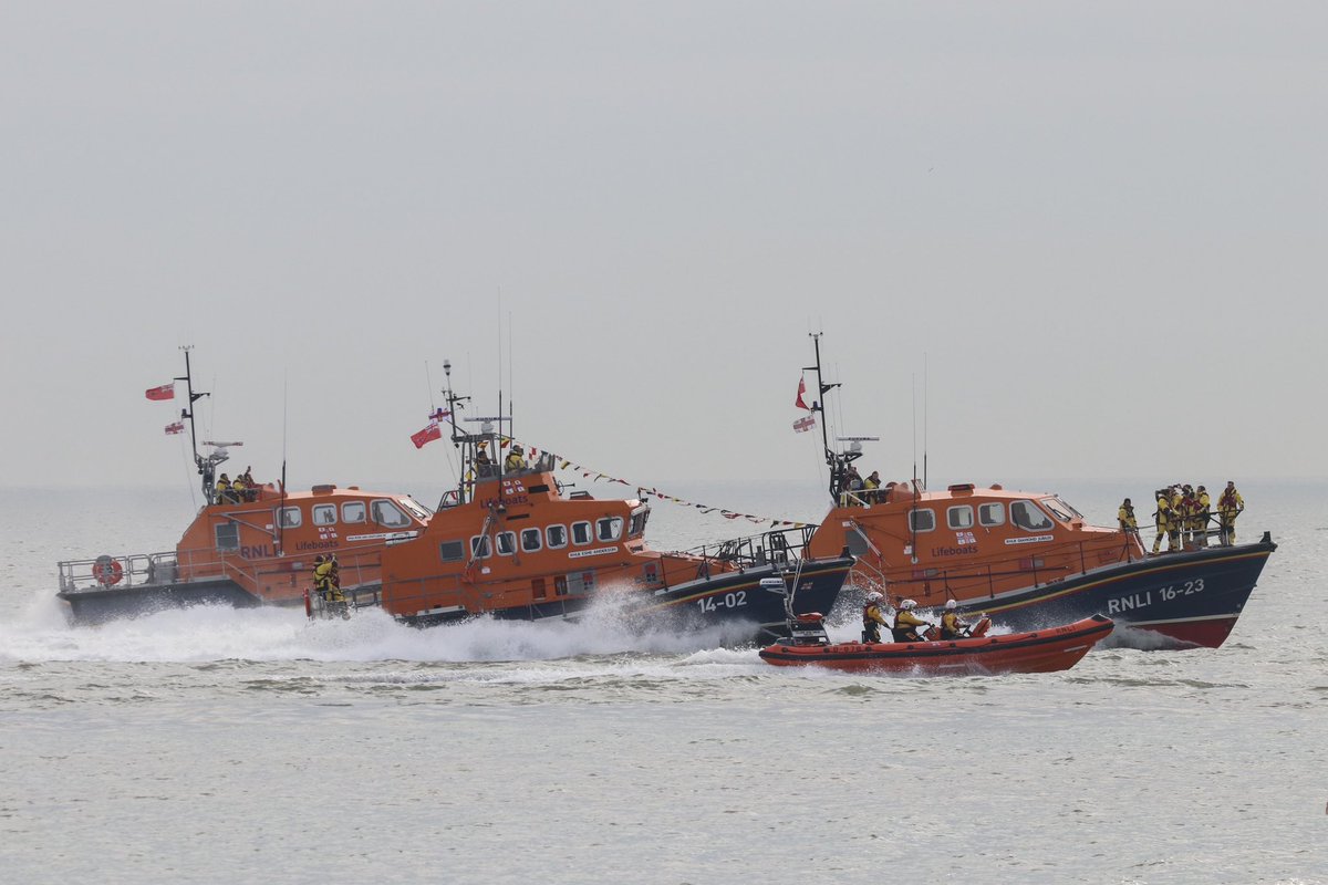 Trent class <a href="/rnli/">RNLI</a> lifeboat 14-02 Esme Anderson leaves Ramsgate for the last time after being replaced as the station lifeboat and transferred to now serve at Eastbourne. #lifeboat #rnli #lifeboats