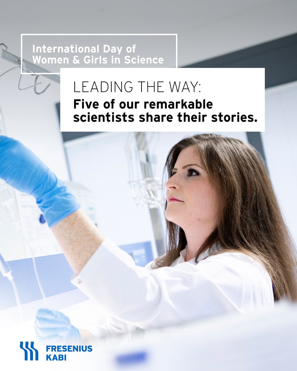 On #WomenAndGirlsInScience Day, we celebrate the incredible impact of women in #AdvancingPatientCare. Delve into inspiring interviews with five remarkable colleagues, exploring their motivations and triumphs in science: fresenius-kabi.com/inspiring-stor… 🌟🔬