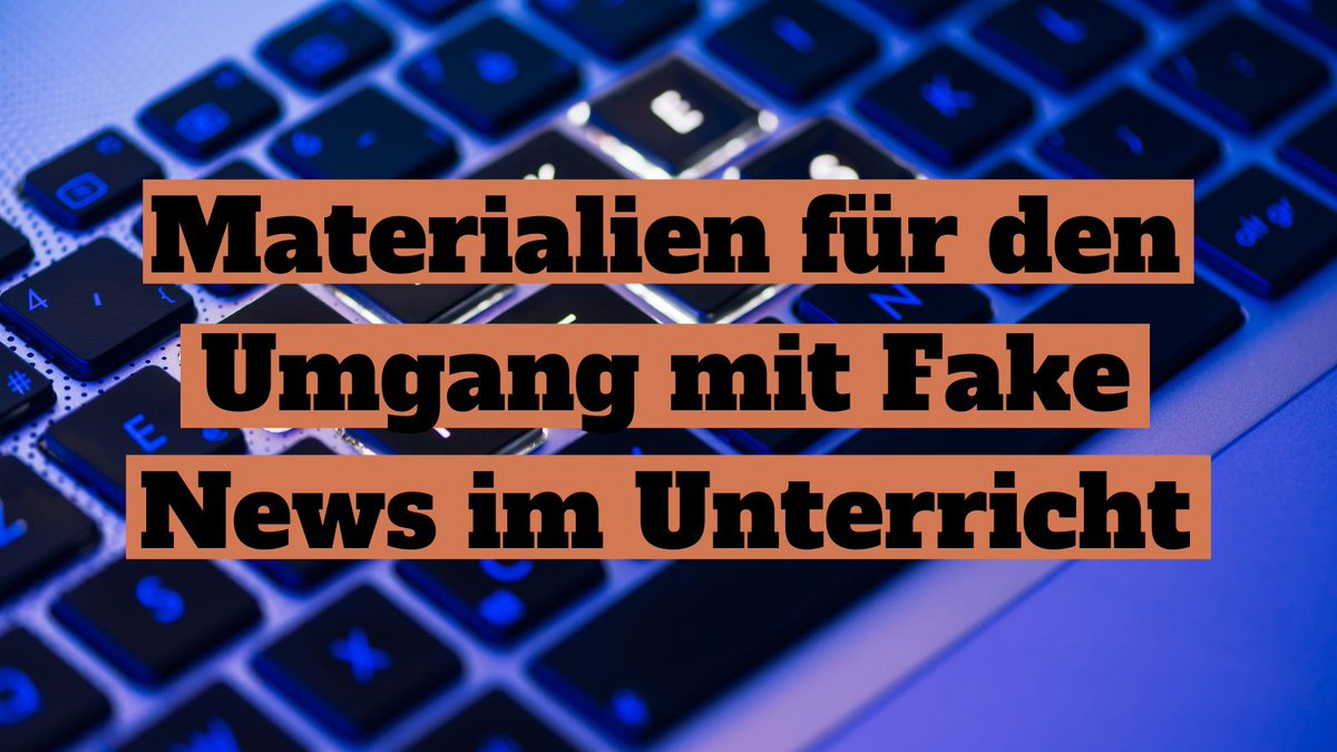Meine Sammlung zu Fake News im Unterricht, welche gerne ergänzt werden darf. kms-bildung.de/2024/02/11/mat…