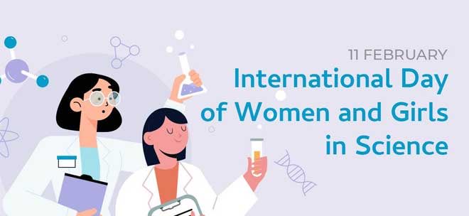 #February11: International Day of Women and Girls in Science 🧬

🔭 Let's continue to empower women & girls 👧 in STEM, for a more equal & sustainable 🌏

#WomenInScience #GirlsInSTEM 🧪WomenInSTEM ⚗️ #WomenInScienceDay 🔬🧫